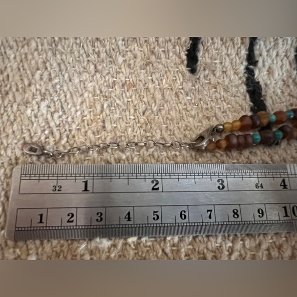 ❤️ Vintage Barse 925 Green Turquoise Beaded Necklace with Pendant 18+2.5” - Picture 12 of 12